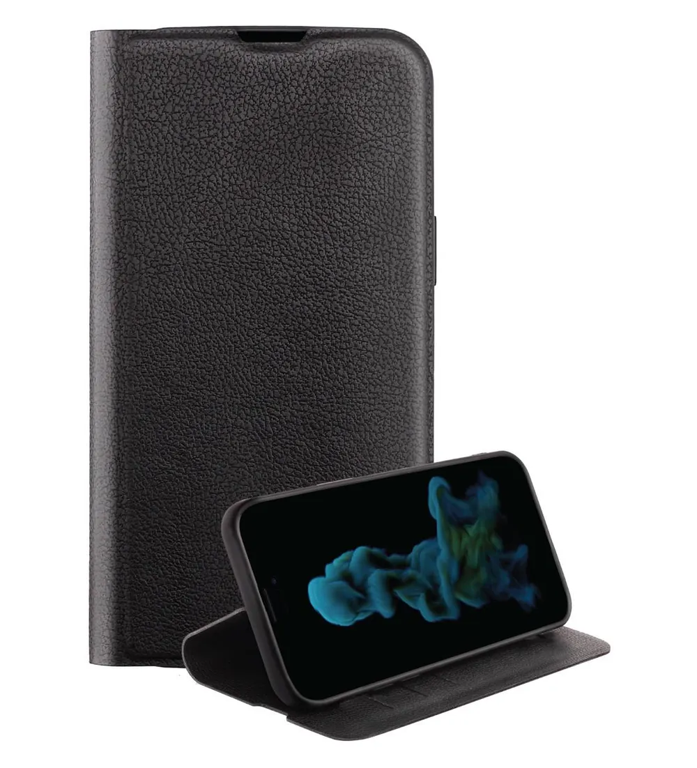 Premium Wallet, Book Cover für iPhone 14 Pro Max schwarz (63500) Handyhülle