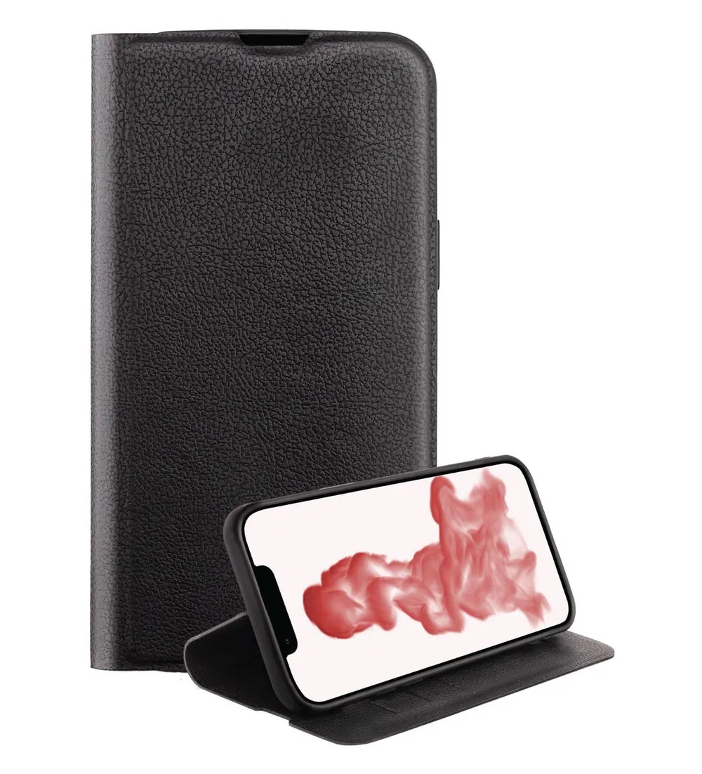 Premium Wallet, Book Cover für iPhone14 Plus schwarz (63485) Handyhülle