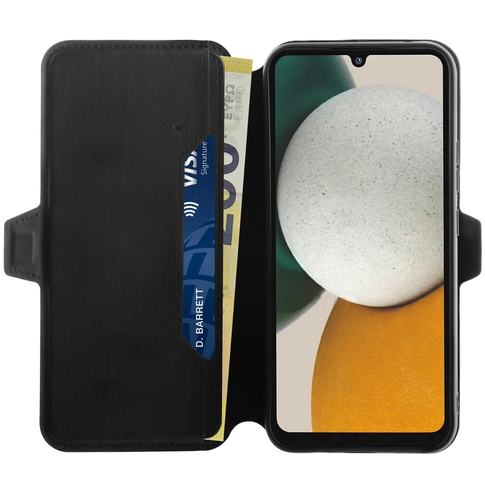 Pure Wallet, Buchklapptasche für Galaxy A34 5G Schwarz (63556) Handyhülle