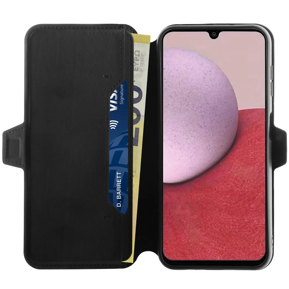 Pure Wallet, Buchklapptasche für Samsung Galaxy A14 5G Schwarz (63570) Handyhülle