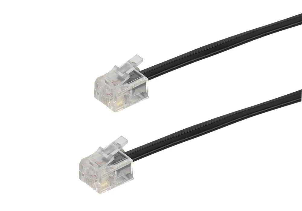 RJ11 Anschlusskabel, RJ11-Stecker 4p4c auf RJ11-Stecker 4p4c, 3m (45112)
