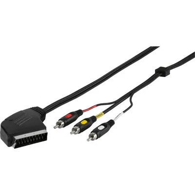 Scart / Cinch Verbindung IN / OUT, 2m (47017)