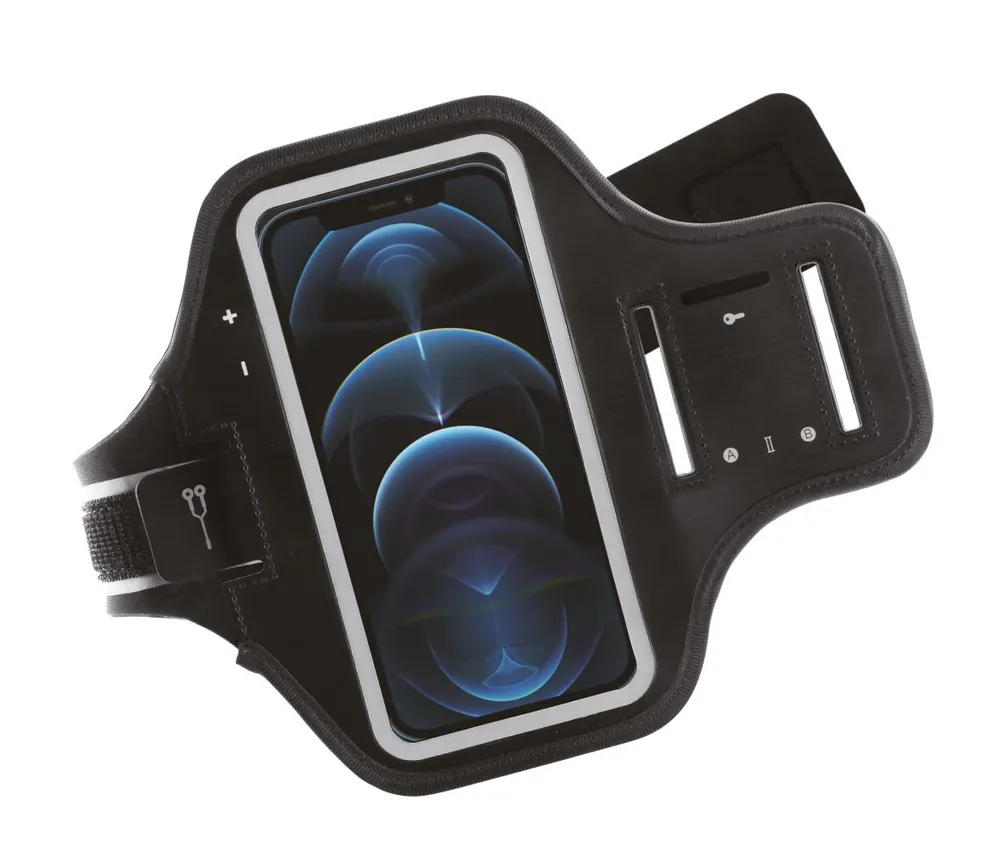 Sport Armband Größe XL, für Smartphones bis zu 6,5‘‘ schwarz (62911)