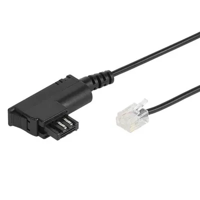 Telefon Anschlusskabel, TAE-F Stecker auf RJ11-Stecker 4p4c, 10m (45077)