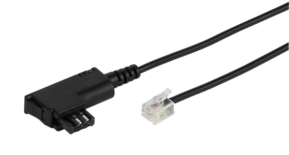 Telefon Anschlusskabel, TAE-F Stecker auf RJ11-Stecker 4p4c, 10m (45077)
