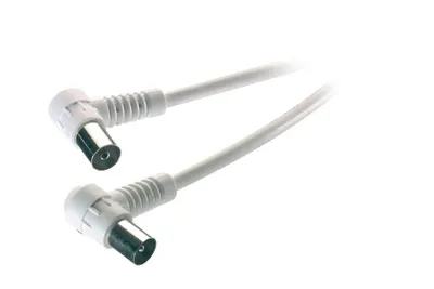 TV / Radio Winkel Antennenkabel, 90dB, 5m (48035)