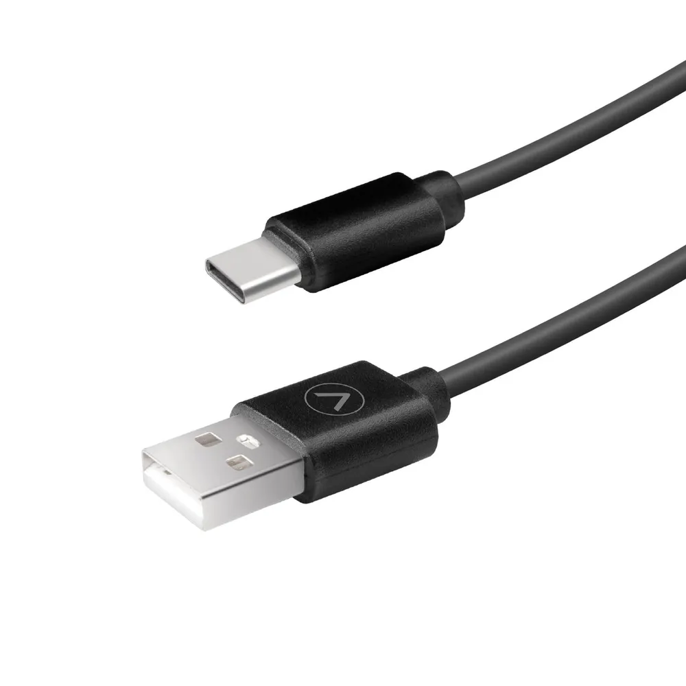USB-A/USB-C-Kabel, 1,5 m, schwarz