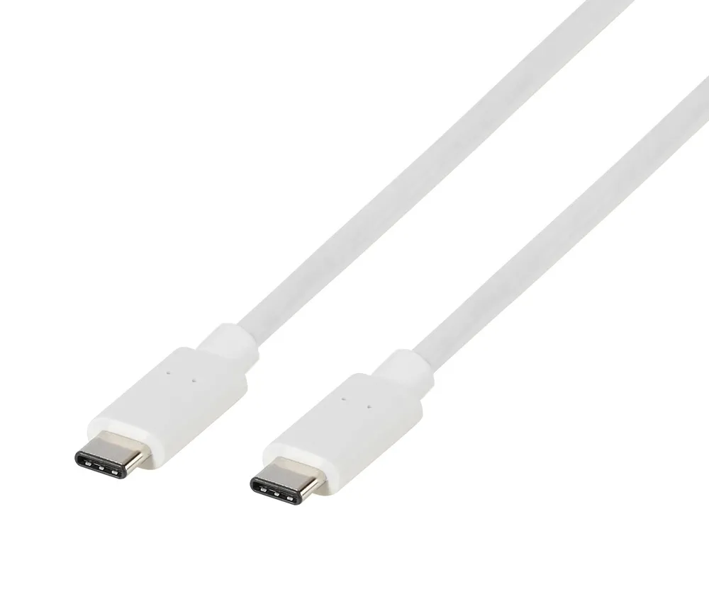 USB-C auf USB-C Kabel 1,20m, weiß (63537)