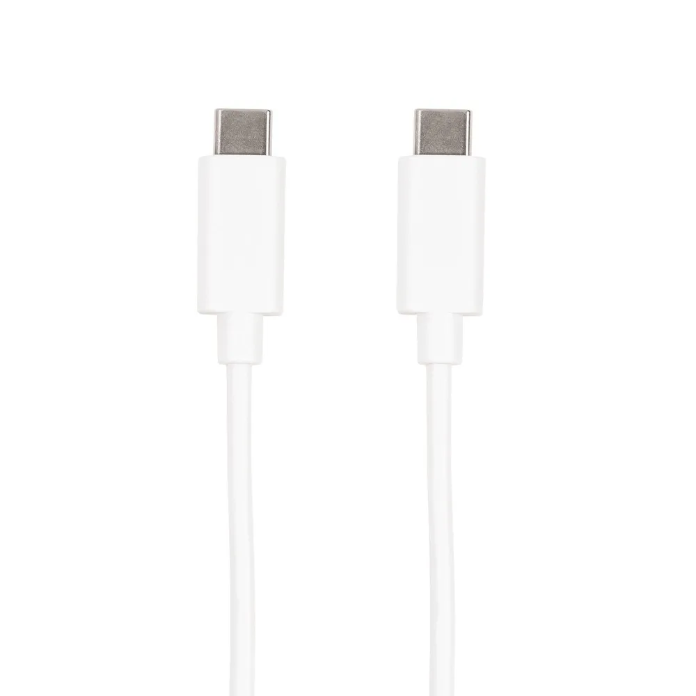 USB-C-auf-USB-C-Kabel, 2 m, weiß