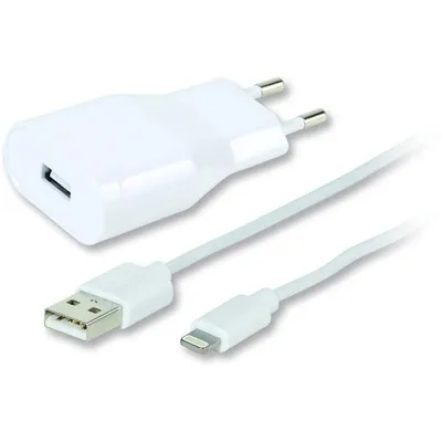 USB Charger Set 2.4A für Apple iPhone und iPad, weiss, 1,2m (60018)