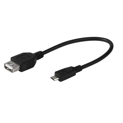 USB OTG Adapterkabel, Adapter Micro USB  USB, 0,15m (45298)