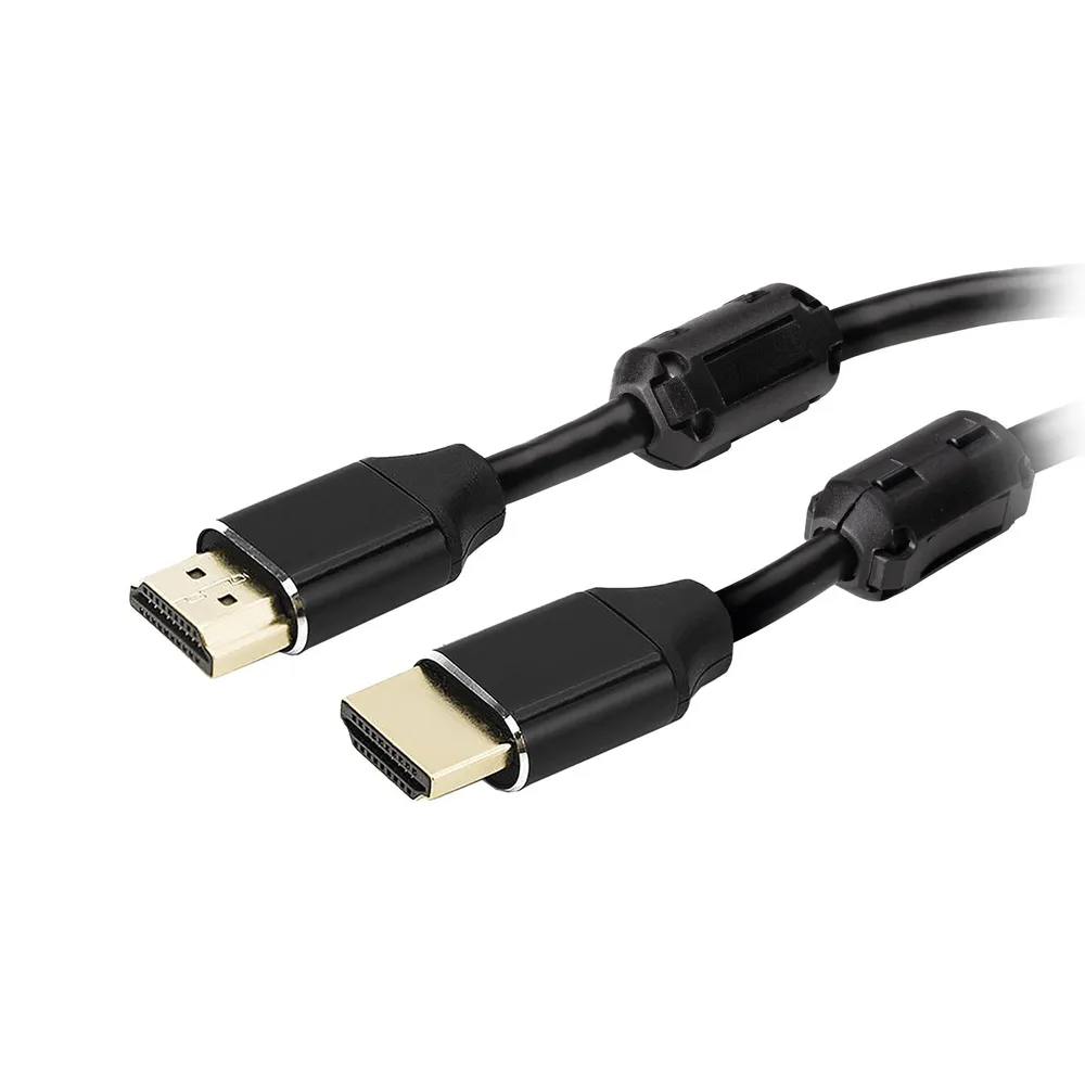 Vergoldetes HDMI 2.0-Kabel, 1m, Schwarz