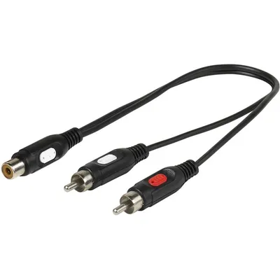 Y-Adapter Cinch / 2x Cinch, 0,2m (46025)