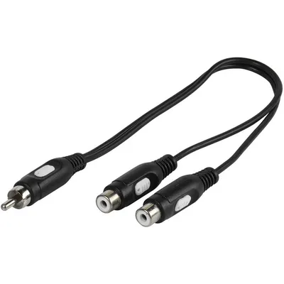 Y-Adapter Cinch / 2x Cinch, 0,2m (46027)