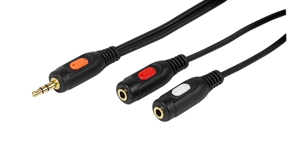 Y-Adapter Klinke, stereo, 0,2m (46051)