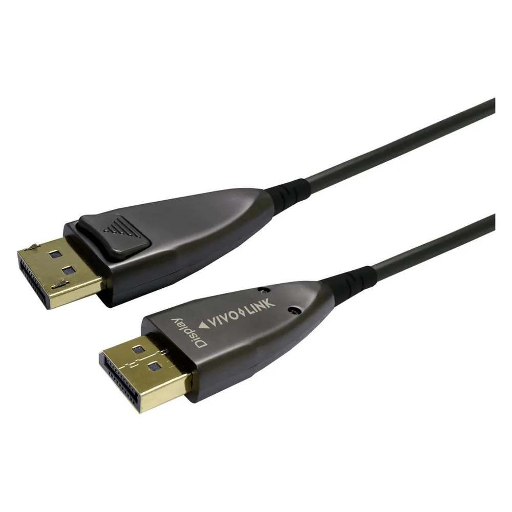 Vivolink Pro Displayport Optical 20 m Schwarz