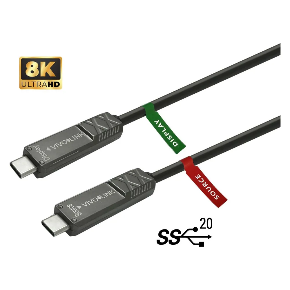 Vivolink USB-C to USB-C Cable 10m (10 m, USB 3.2 Gen 2, USB 3.2 Gen 2x2, 100 W)