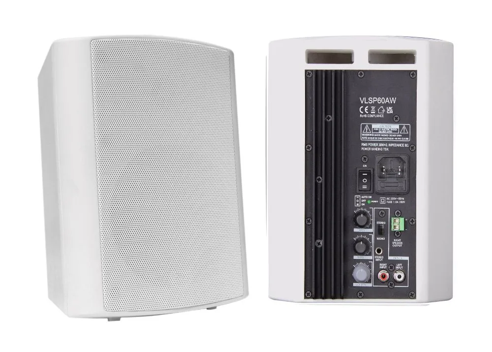 Altavoces Vivolink 2-Wege Kabelgebunden 60W Wandmontage Universal Weiß