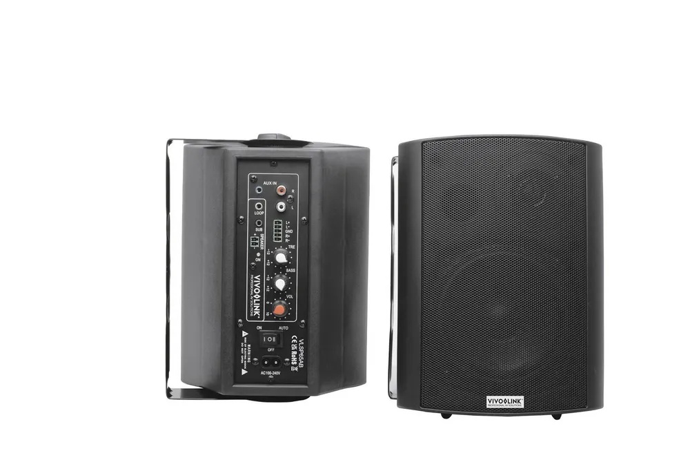 Altavoces Vivolink 2 Wege kabelgebunden 60W mit Lautstärkeregler Wandmontage
