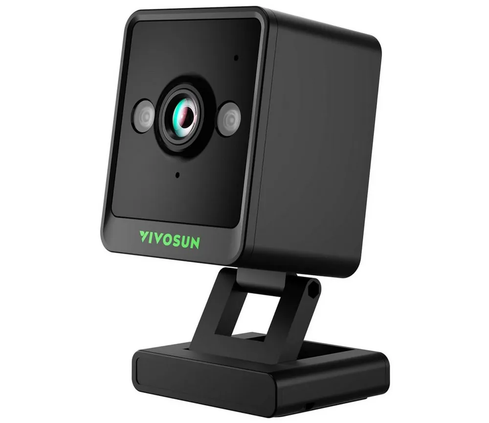 VIVOSUN Überwachungskamera VIVOSUN GrowCam C4 2K-QHD WLAN-Smart-Kamera mit App-Steuerung (Innenbereich, Growzelt, Smart Growbox, 1-tlg., Zeitraffer-Funktion und Nachtsichtmodus)