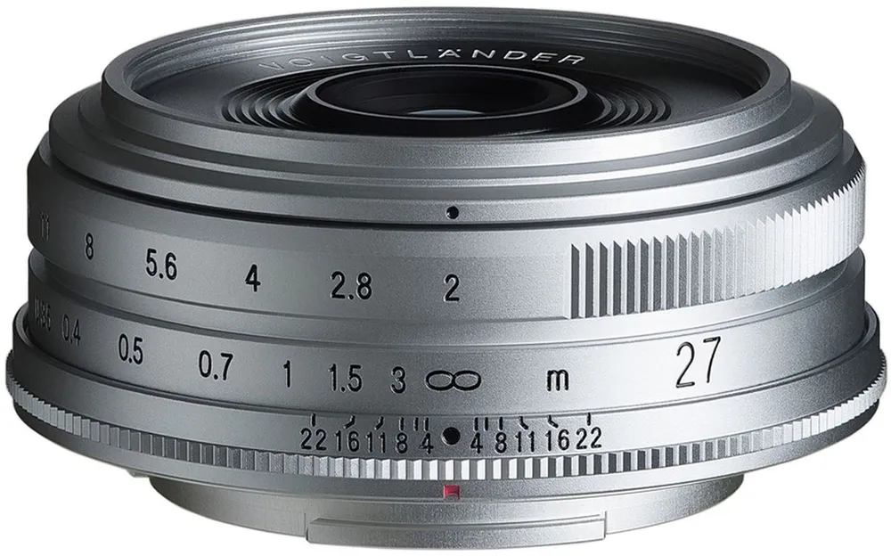 Voigtländer Ultron 27mm f2 Fuji X-Mount silber