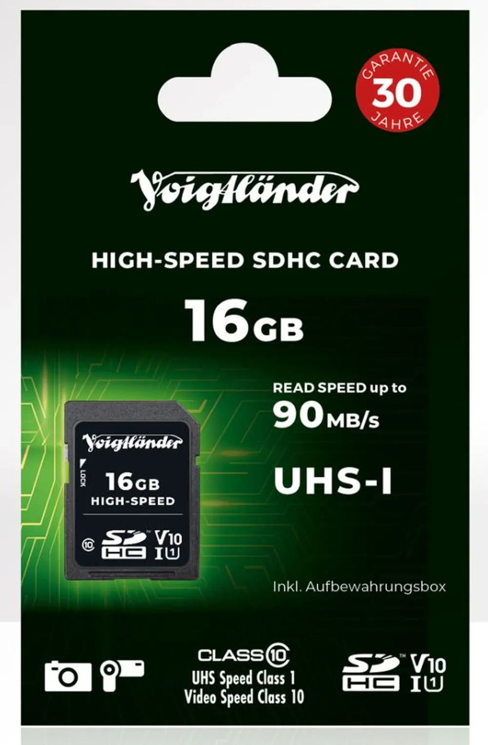 Voigtländer High-Speed SDHC 16GB UHS-I