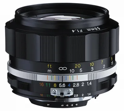 Voigtländer Nokton 58mm f1,4 SLII-S Nikon AI-S (CPU) schwarz