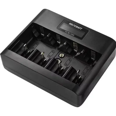 Ladegerät Voltcraft VC-BC 5100 5x Ladeschächte USB-C Micro USB NiMH