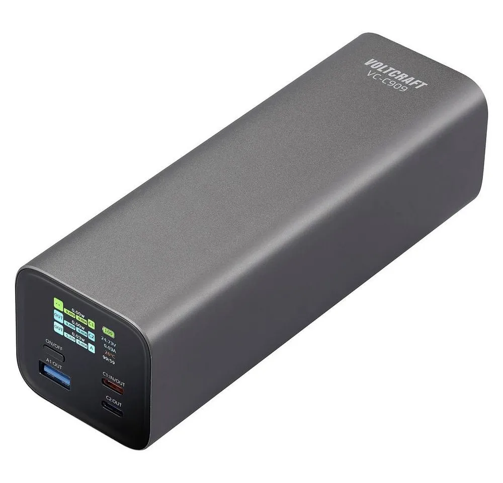 VOLTCRAFT PD140W Powerbank 27000 mAh mit LCD-Display VC-16003645 Powerbank