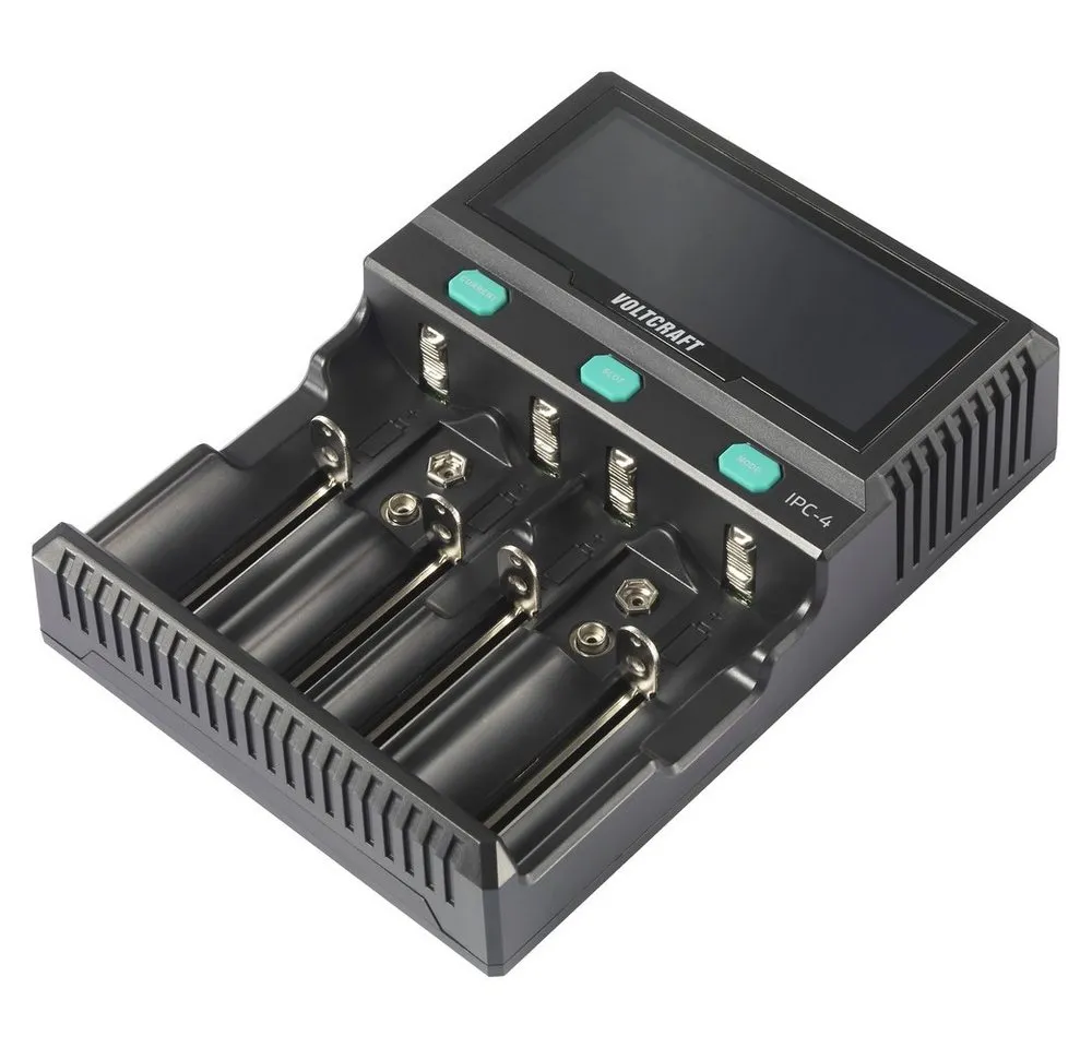 VOLTCRAFT VOLTCRAFT IPC-4 Rundzellen-Ladegerät LiIon, LiFePO, NiMH, NiCd, LiFePO Rundzellen-Lader