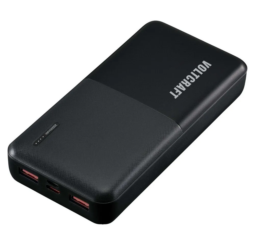 VOLTCRAFT VOLTCRAFT PB-19C-M Powerbank 20000 mAh USB PD, Quick Charge LiPo Schw Powerbank 20000 mAh