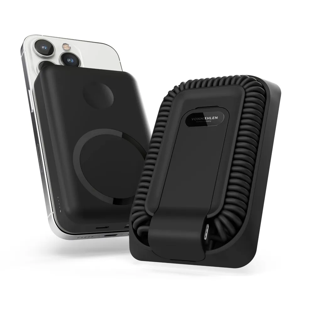 Vonmählen Allroundo Pro magnetische Powerbank, Schwarz, 60W, 10.000 mAh
