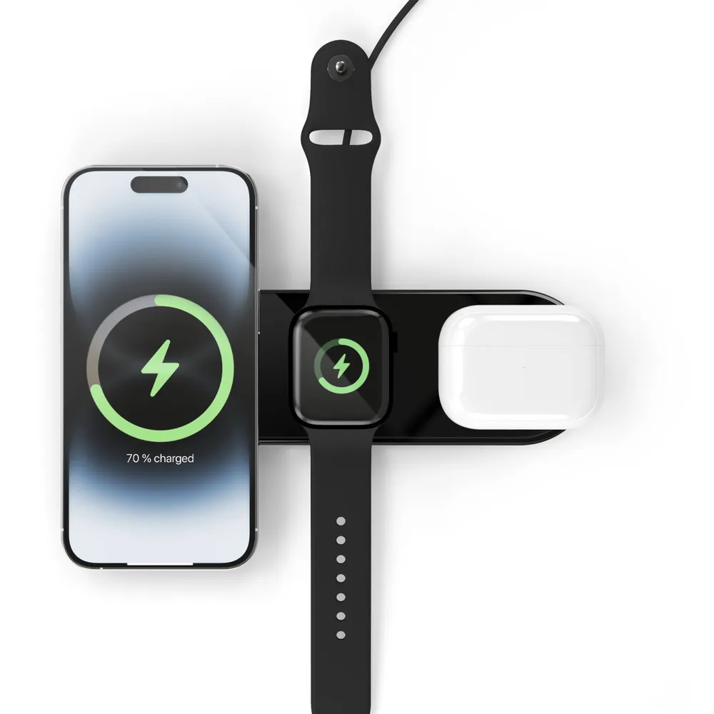 Vonmählen Aura Home Wireless (3-in-1) QI Charger, Schwarz, 15W