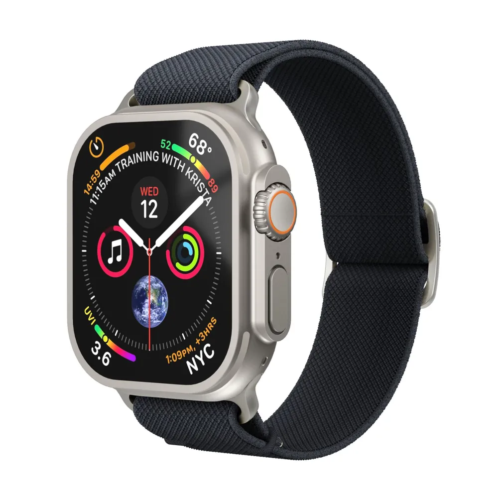 Vonmählen Classic Loop für Apple Watch, Navy/Natur, 42 (Series 1/2/3)/44/45/46/49mm