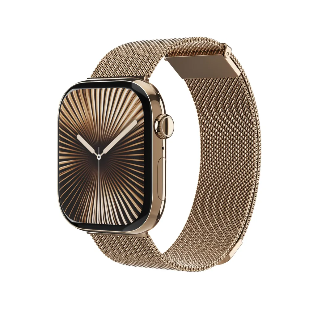 Vonmählen Milanese Loop 2 für Apple Watch, Sunset Gold, 42 (Series 1/2/3)/44/45/46/49mm