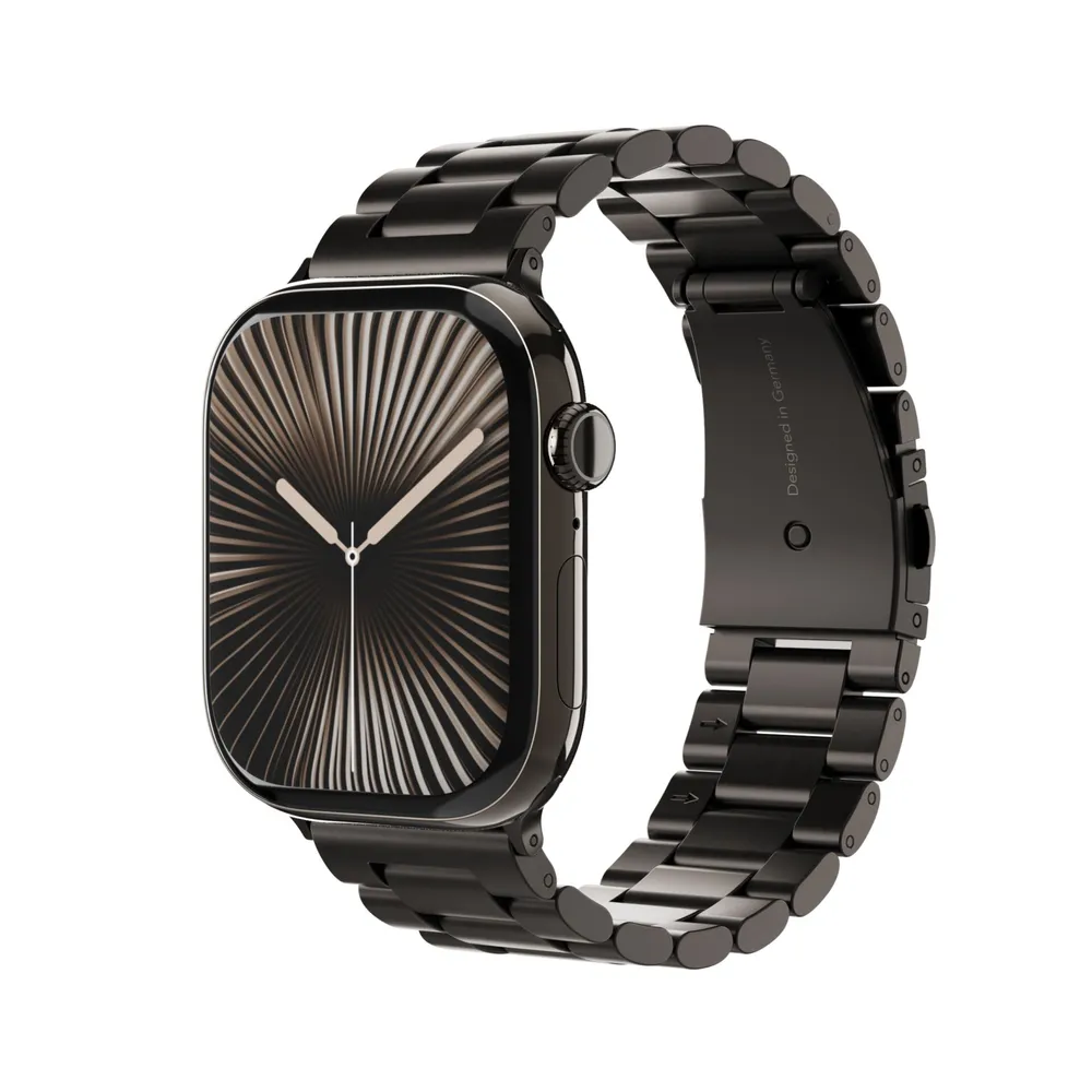 Vonmählen Link Band 2 für Apple Watch, Granitgrau, 38/40/41/42mm (Series 10/11), Edelstahl