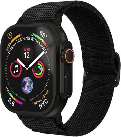Classic Nylon Loop - Armband für Apple Watch 44 / 45 / 46 / 49mm, One Size, All Black