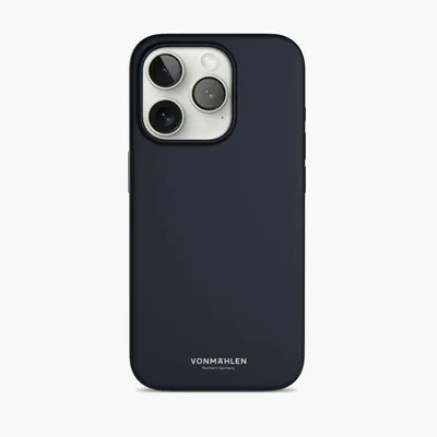 Eco Silicone Case - Schutzhülle aus Silikon, MagSafe kompatibel, für iPhone 15 Pro, Navy Handyhülle
