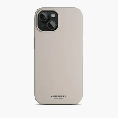 Eco Silicone Case - Schutzhülle aus Silikon, MagSafe kompatibel, für iPhone 15, Cream Handyhülle