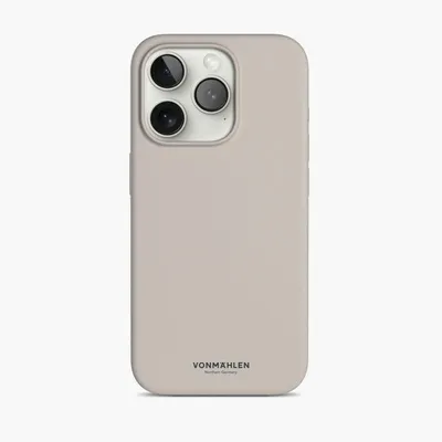Eco Silicone Case - Schutzhülle aus Silikon, MagSafe kompatibel, für iPhone 15 Pro Max, Cream Handyhülle