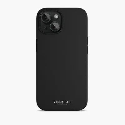 Eco Silicone Case - Schutzhülle aus Silikon, MagSafe kompatibel, für iPhone 15, Black Handyhülle