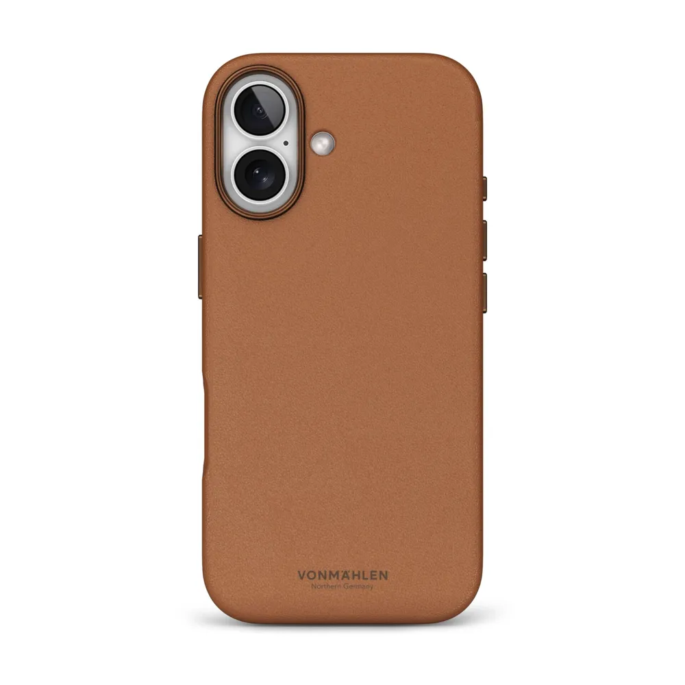 Vonmählen Vegan Leder Case für iPhone 17, Braun