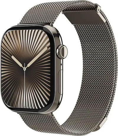 Milanese Loop 2 - Armband für Apple Watch 44 / 45 / 46 / 49mm, Desert Sand