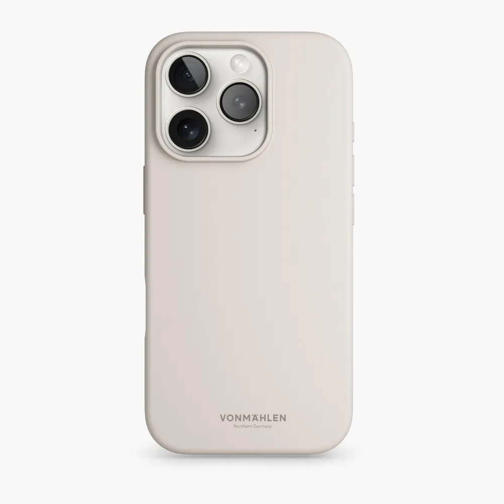Soft Silicone Case - Schutzhülle aus Silikon, MagSafe kompatibel iPhone 16 Pro, Cream Handyhülle