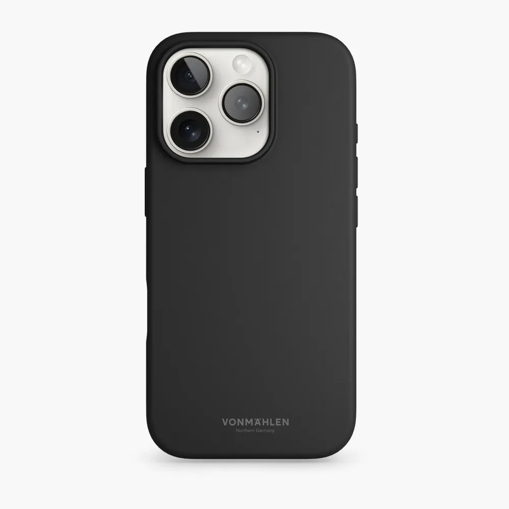 Soft Silicone Case - Schutzhülle aus Silikon, MagSafe kompatibel iPhone 16, Black Handyhülle