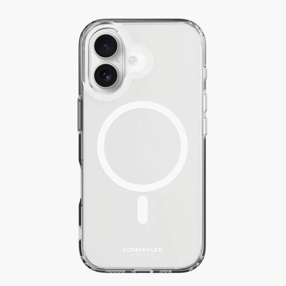 Transparent Case - Schutzhülle, MagSafe kompatibel iPhone 16 Plus, Weiß Handyhülle