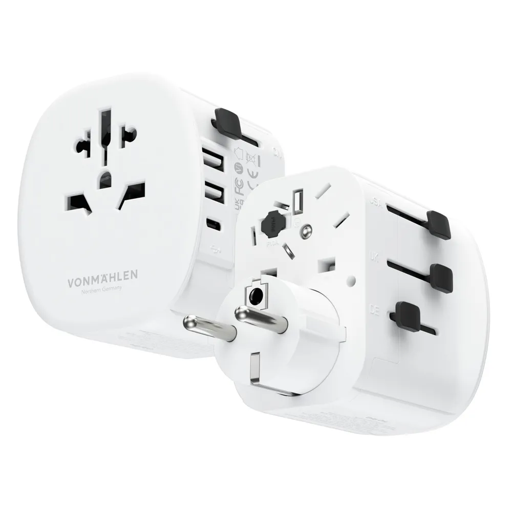 Vonmählen Unity One Reiseadapter, Weiß