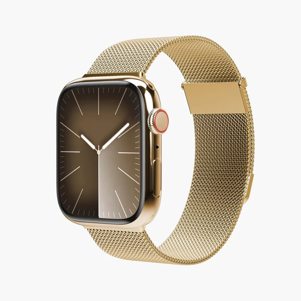Watch Strap - Milanese Loop 2 - Armband für Apple Watch 40 / 41 / 42 mm, Gold Armband