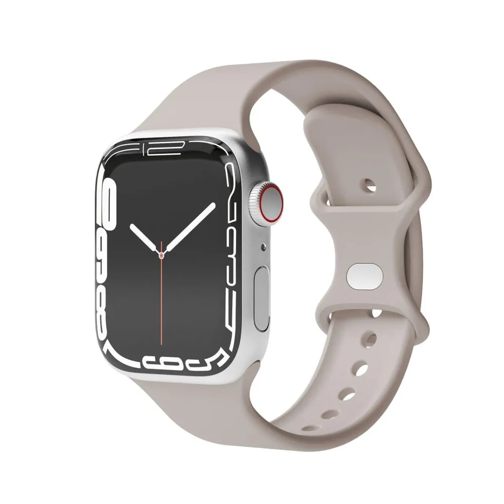 Watch Straps Classic Band - Armband für Apple Watch, 44mm + 45mm + 46mm + 49mm, Cream