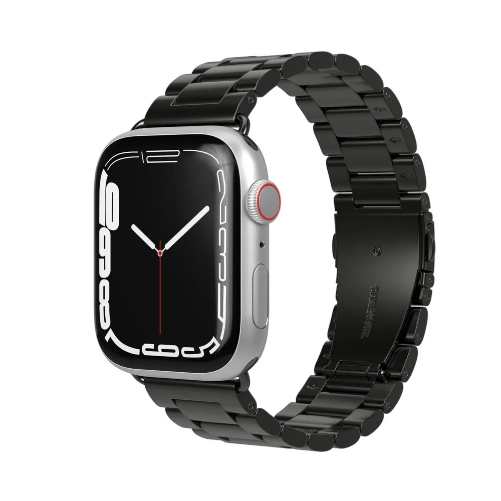 Watch Straps Link Bracelet - Armband für Apple Watch, 40mm + 41mm + 42mm, Black